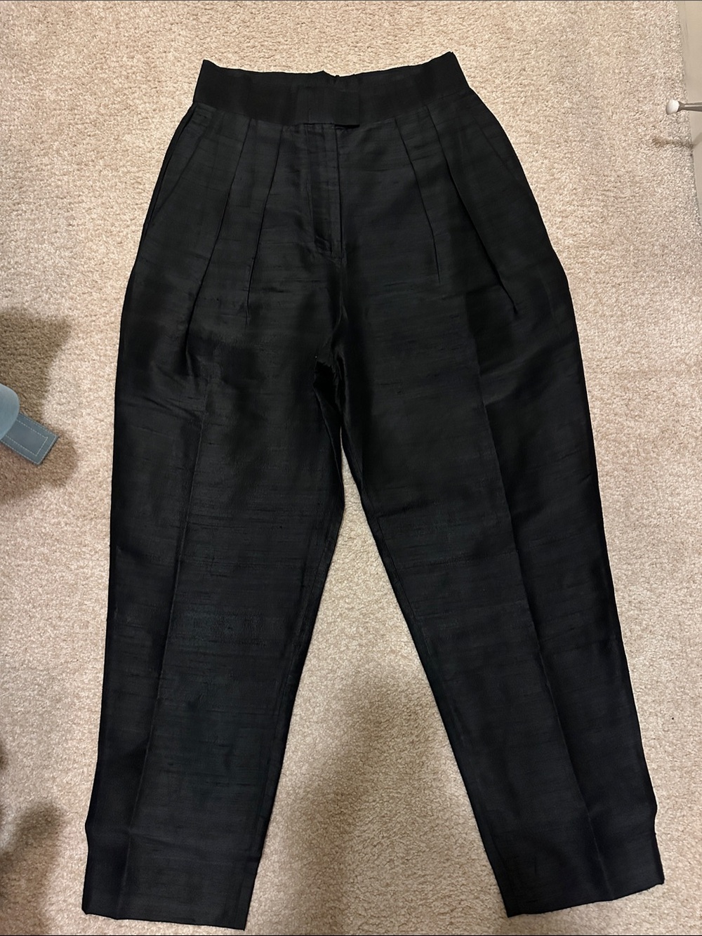 Julia Amory Black Pleated Dress Pants